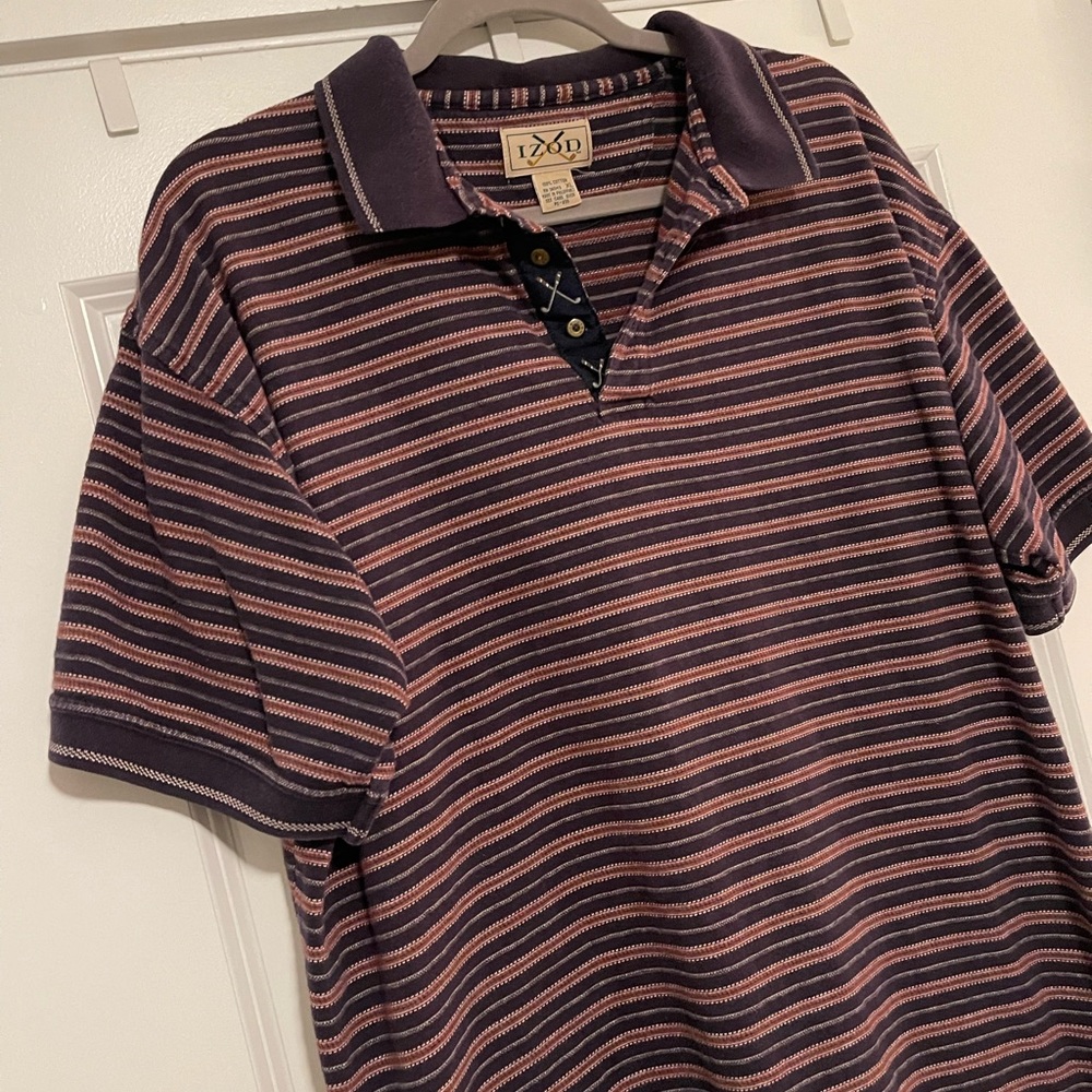 Vintage IZOD Striped Golf Polo